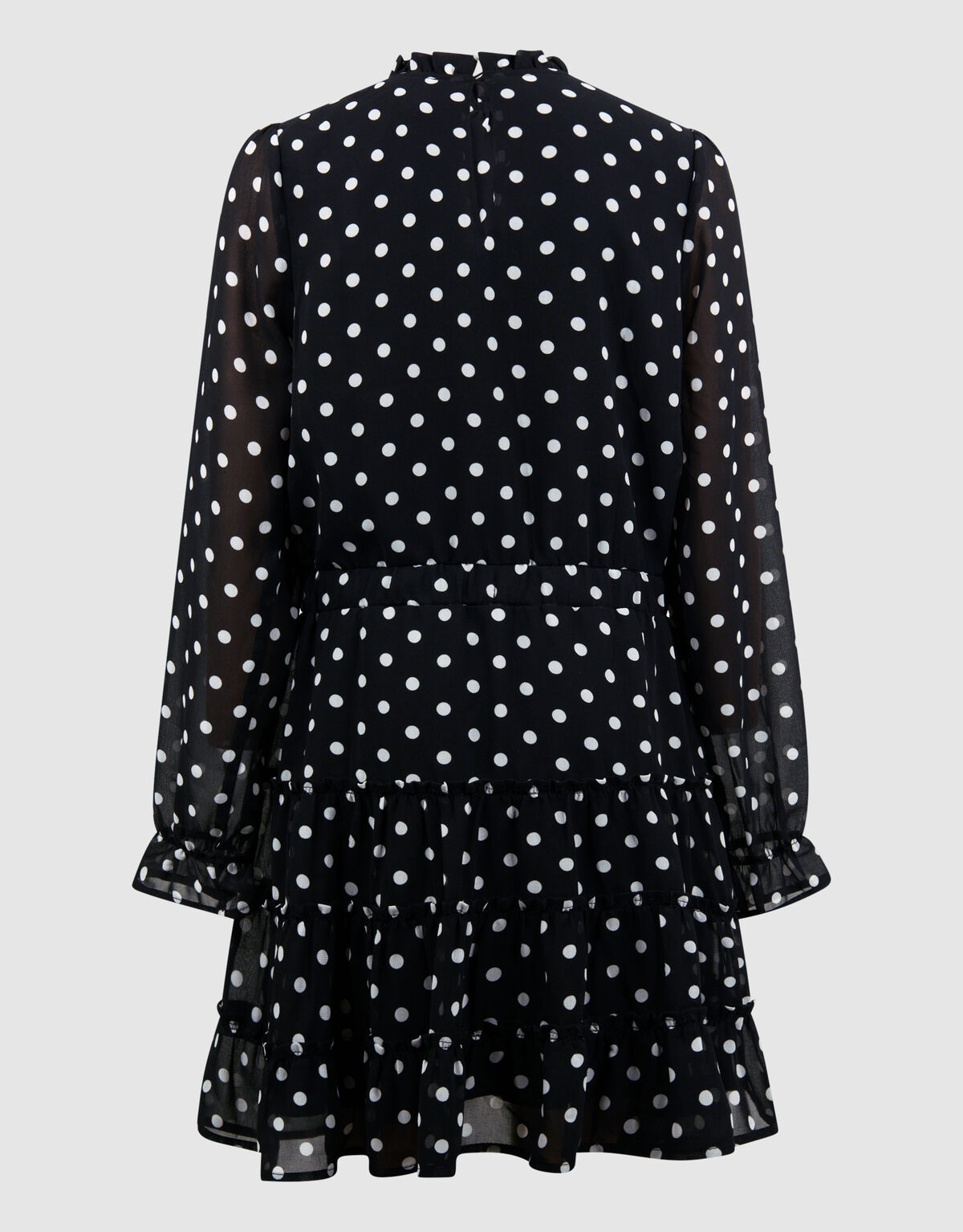 Polkadot Mini Jurk Zwart/Wit SHOEBY GIRLS