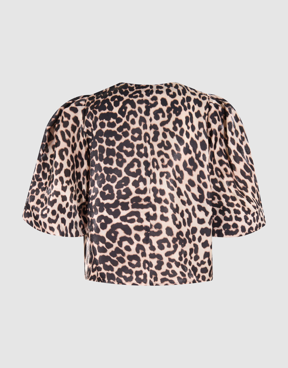 Puff Leopard Blouse Bruin SHOEBY WOMEN