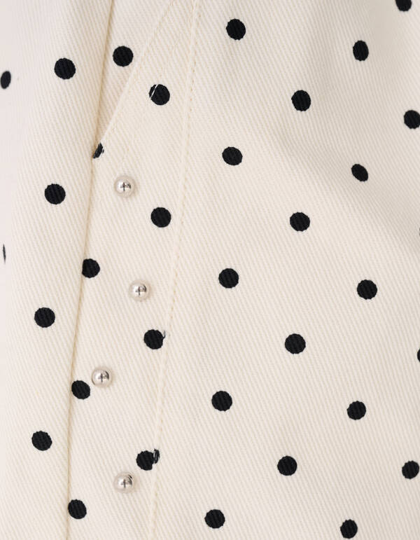 Polkadot Short Gebroken Wit SHOEBY GIRLS