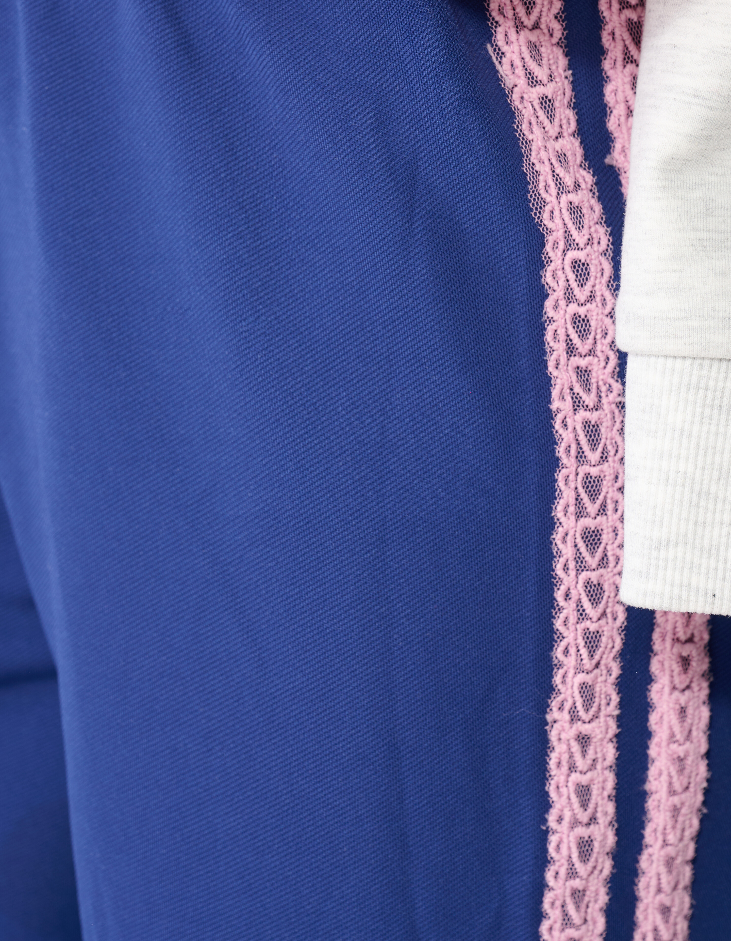 Sporty Wide Leg Broek Donkerblauw SHOEBY GIRLS