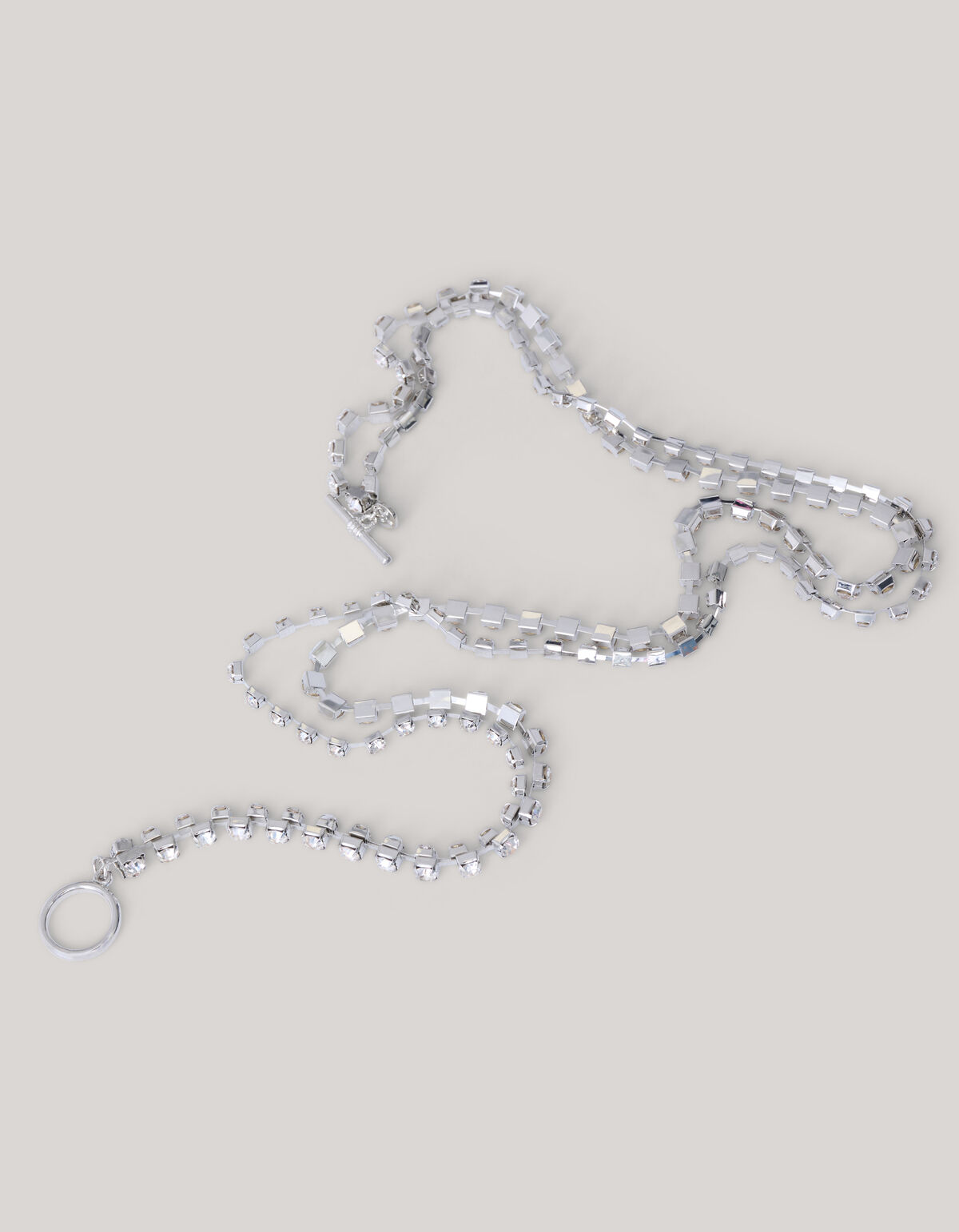 Double Ketting Zilver SHOEBY ACCESSOIRES