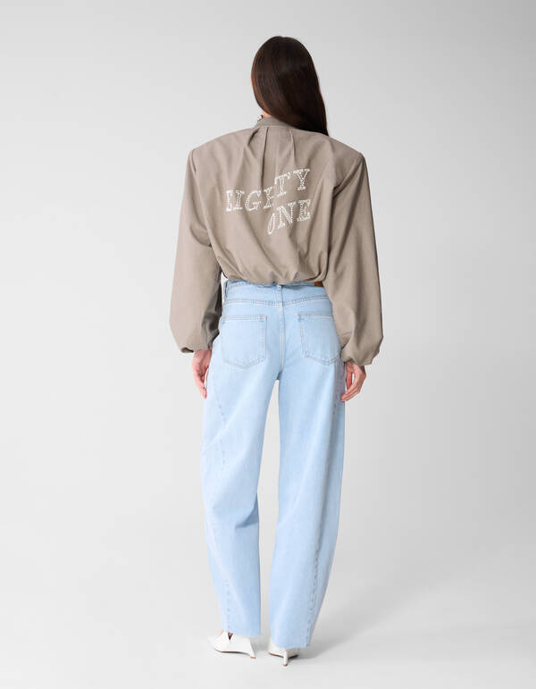 Barrel Fit Jeans Bleached SHOEBY WOMEN