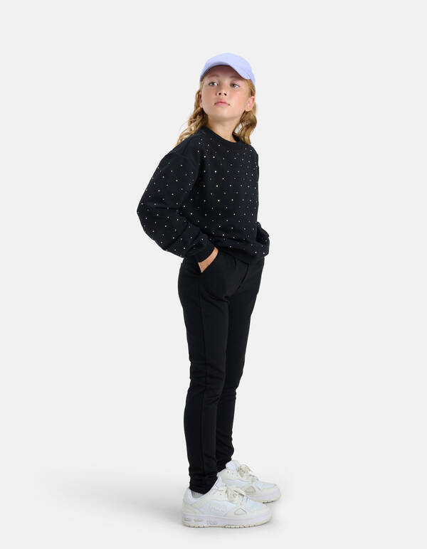 Slim Fit Pantalon Zwart Jill&Mitch