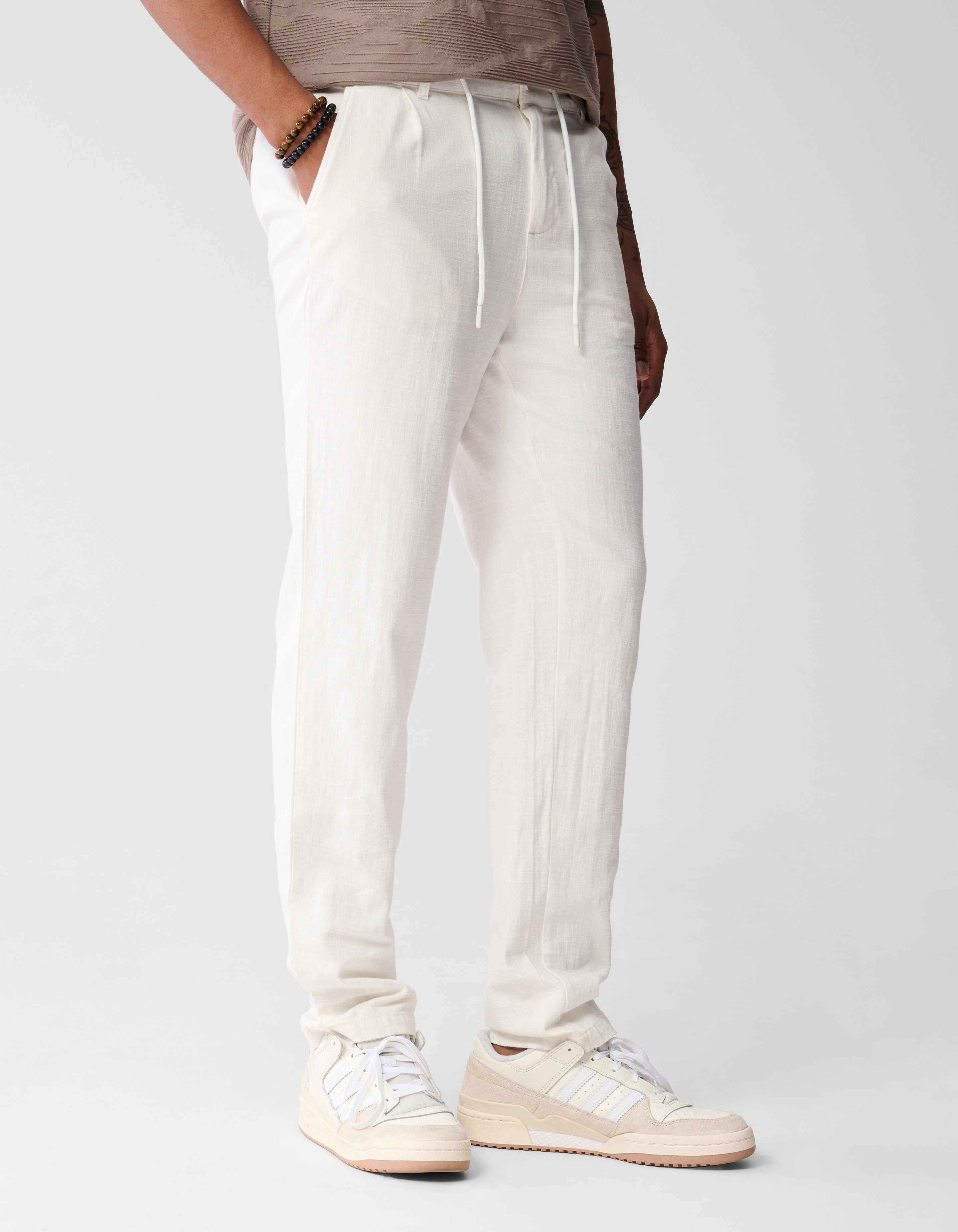 Structuur Broek Gebroken Wit SHOEBY MEN