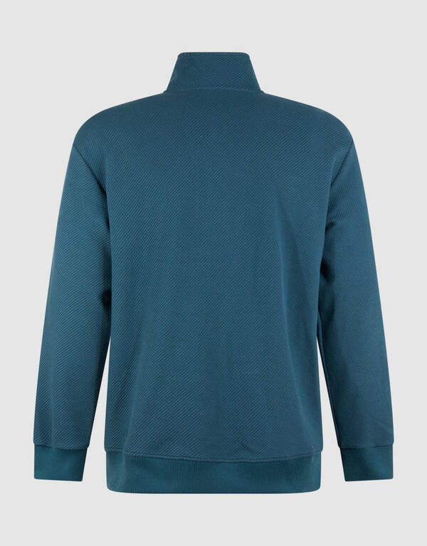 Half Zip Sweater Donkergroen SHOEBY MEN