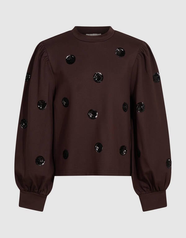 Pailletten Top Bruin SHOEBY GIRLS