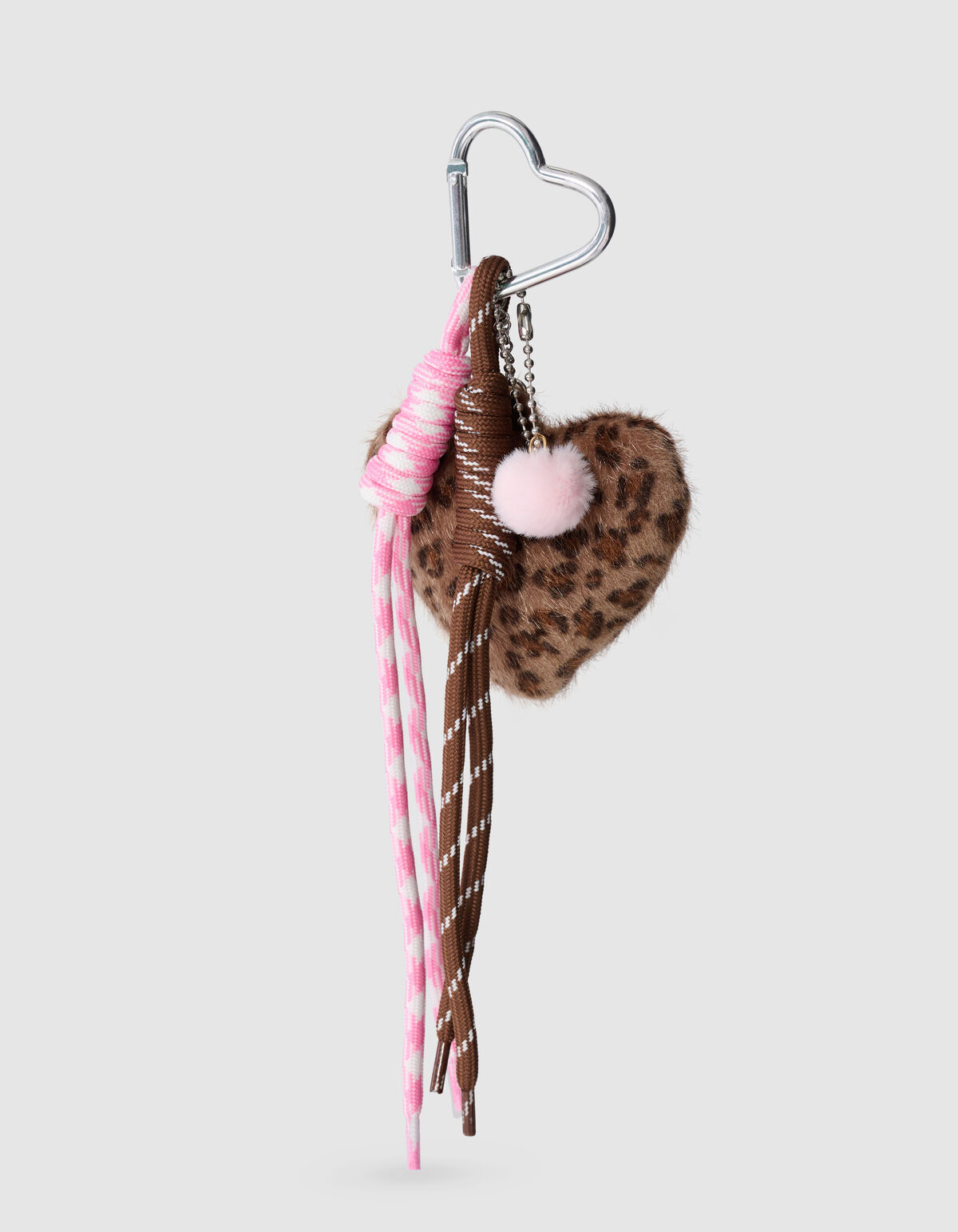 Leopard Heart Sleutelhanger Lichtbruin SHOEBY ACCESSOIRES