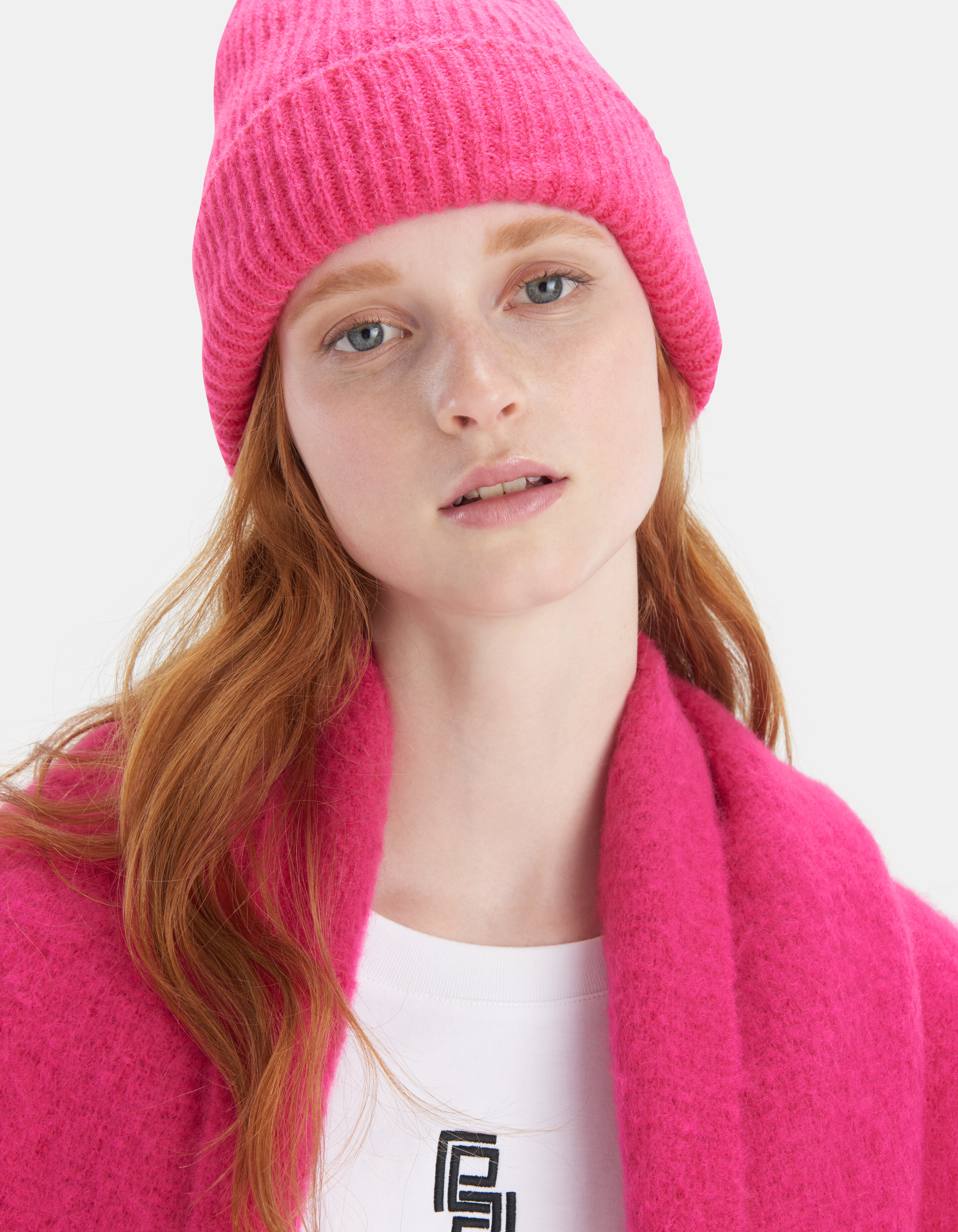 Alpaca Beanie Roze ACCESSOIRES SHOEBY