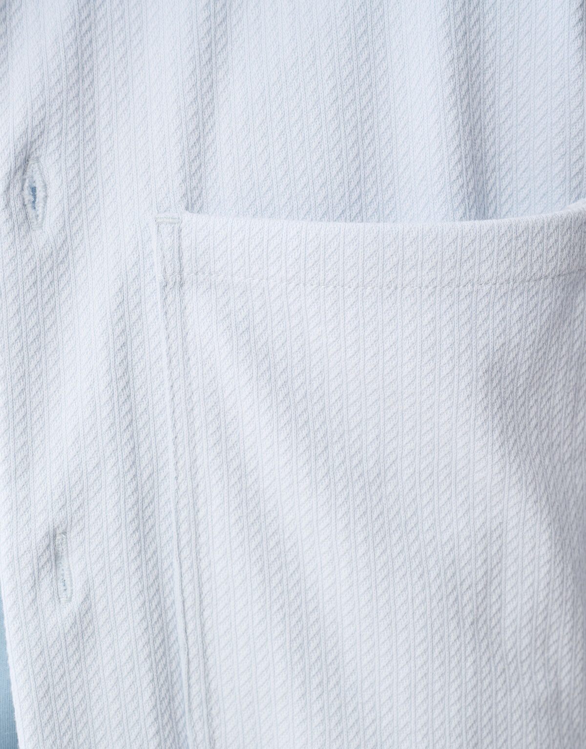 Structuur Overshirt Lichtblauw SHOEBY MEN