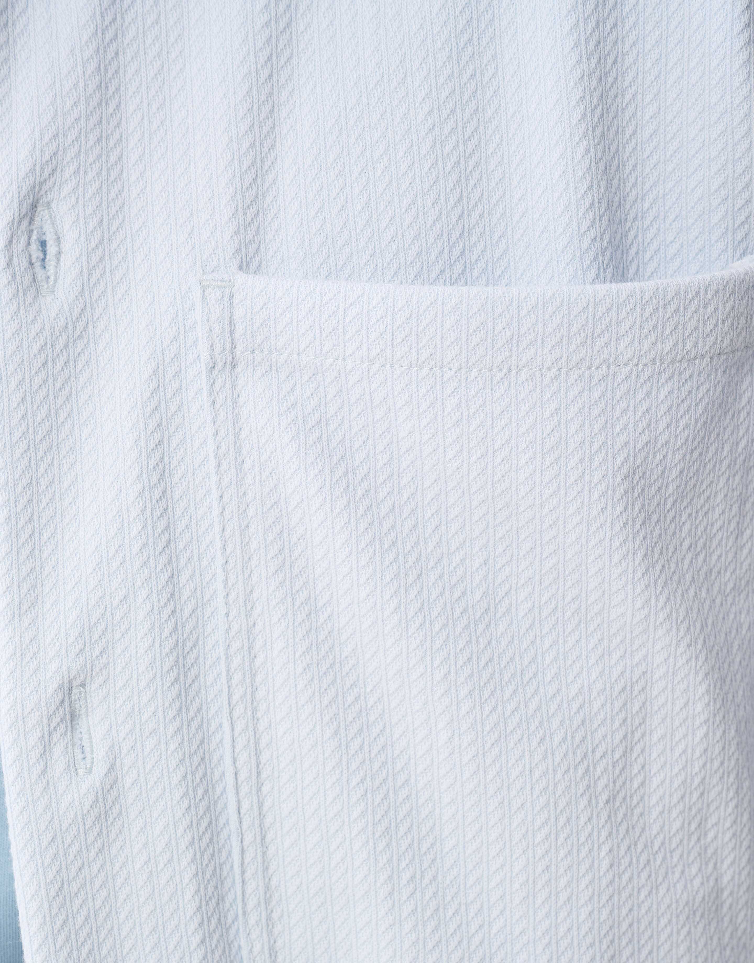 Structuur Overshirt Lichtblauw SHOEBY MEN