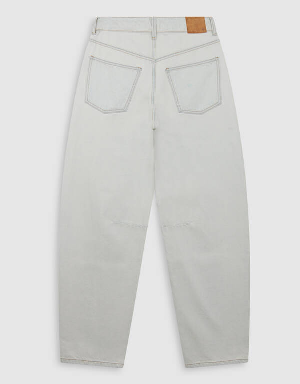 Fancy Button Barrel Fit Jeans Bleached SHOEBY WOMEN