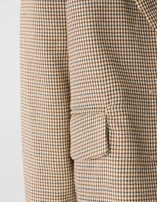 Cropped Ruiten Blazer Lichtbruin SHOEBY GIRLS