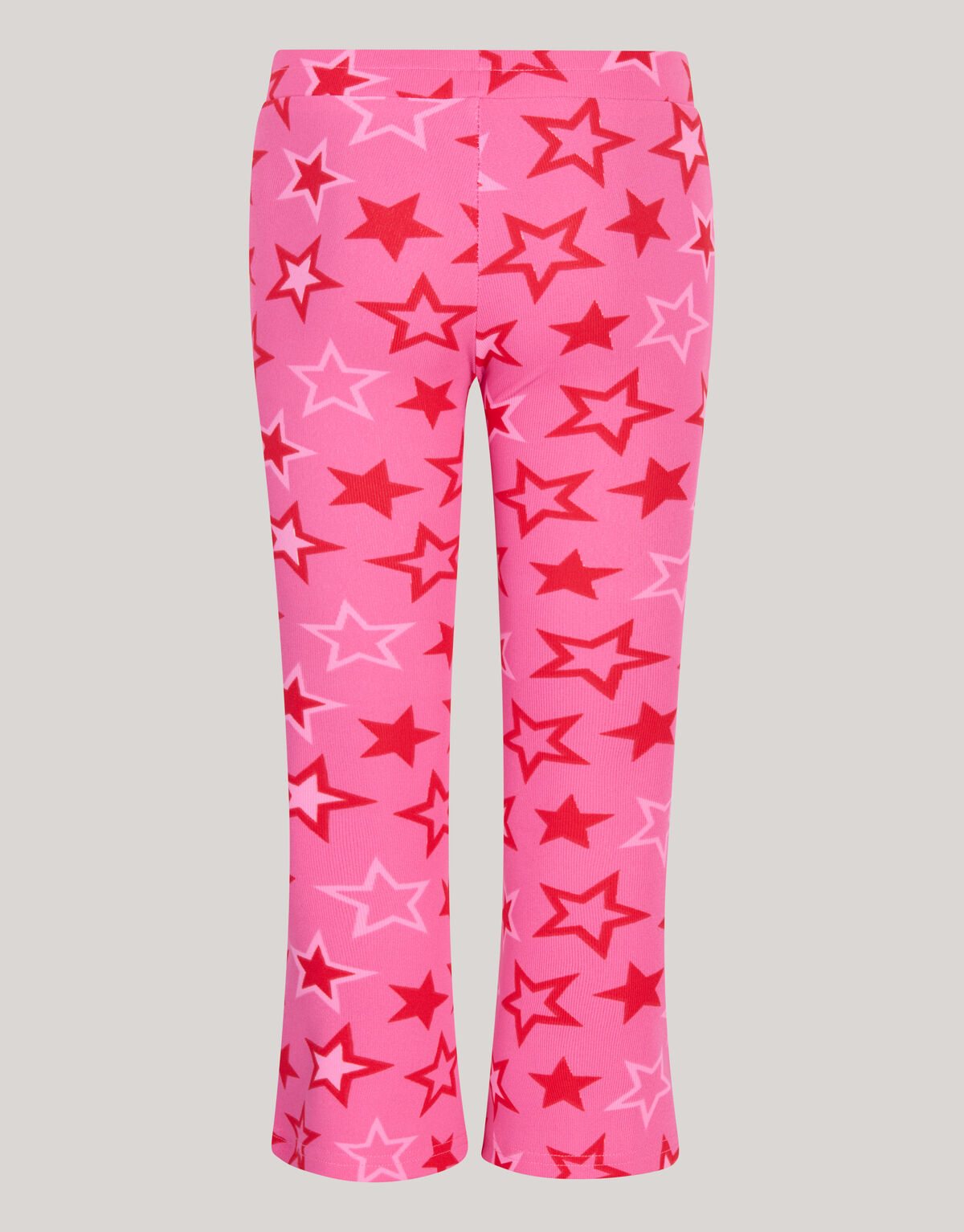 Printed Rib Flared Legging Roze SHOEBY GIRLS