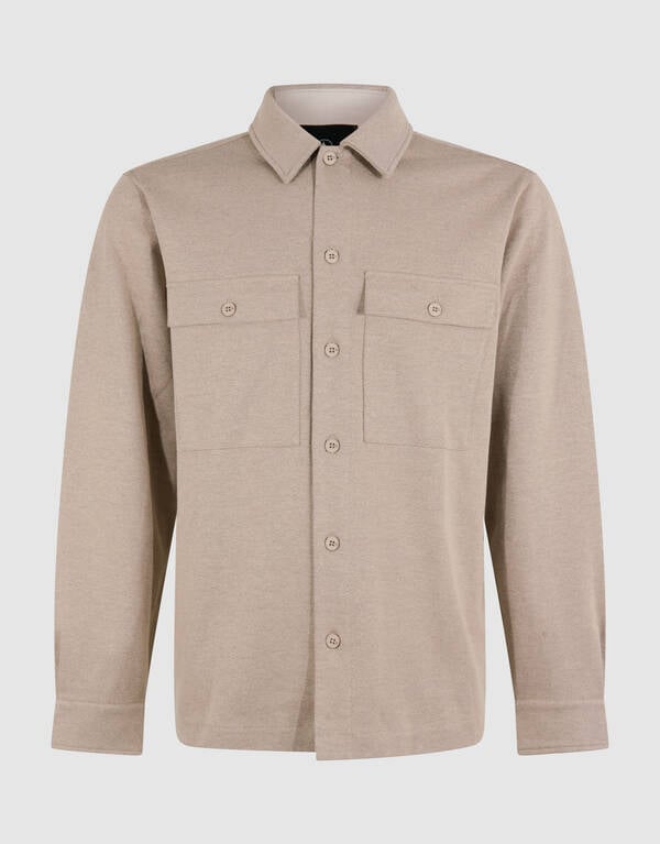 Soft Overshirt Lichtbruin SHOEBY MEN