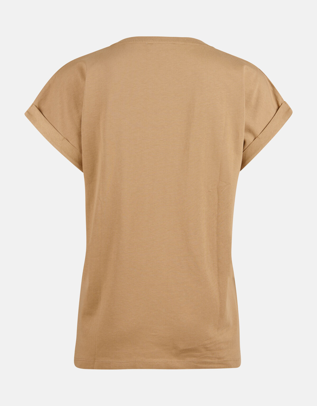 Crochet Tekst T-shirt Lichtbruin SHOEBY WOMEN