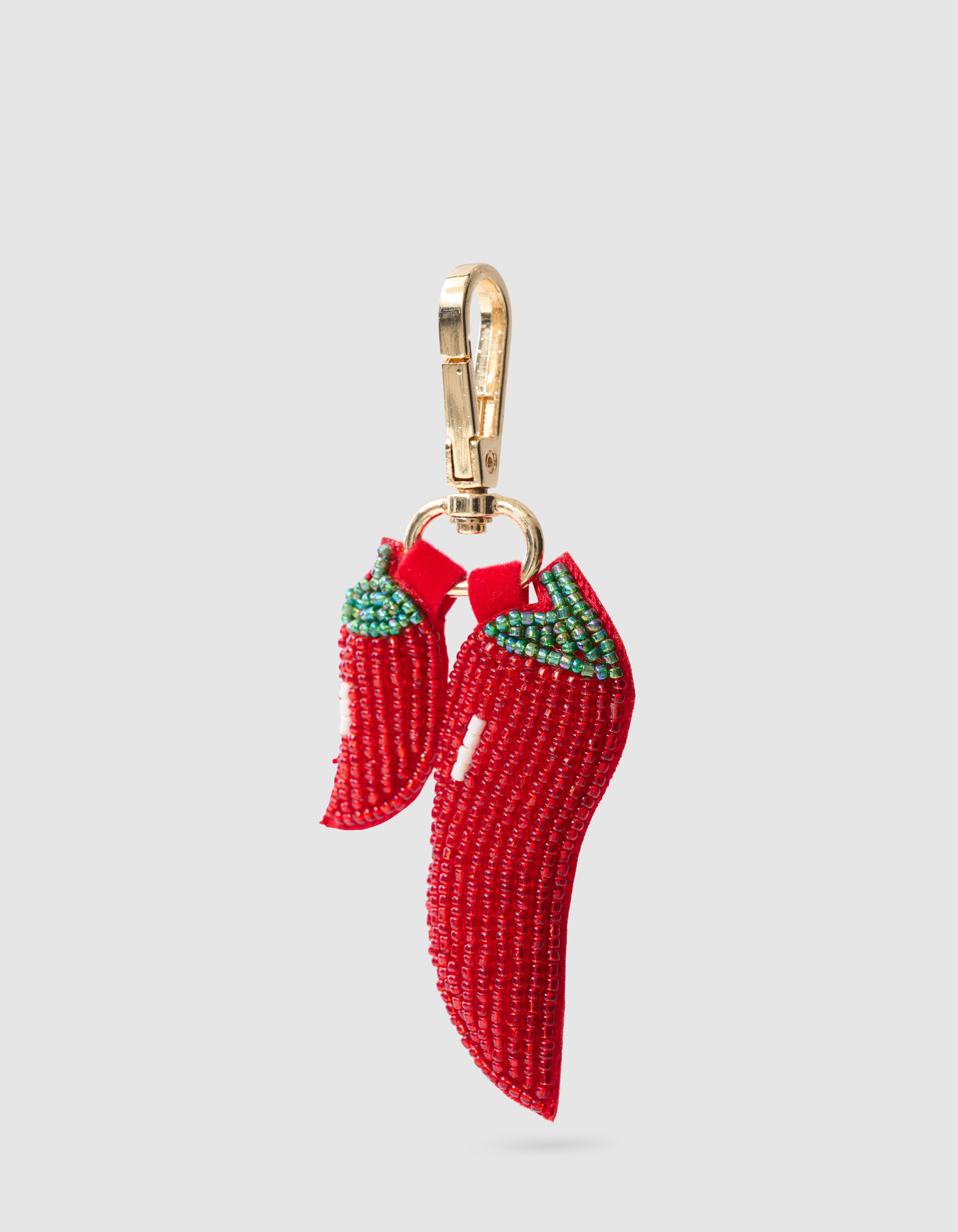 Beaded Peper Bagcharm Rood SHOEBY ACCESSOIRES