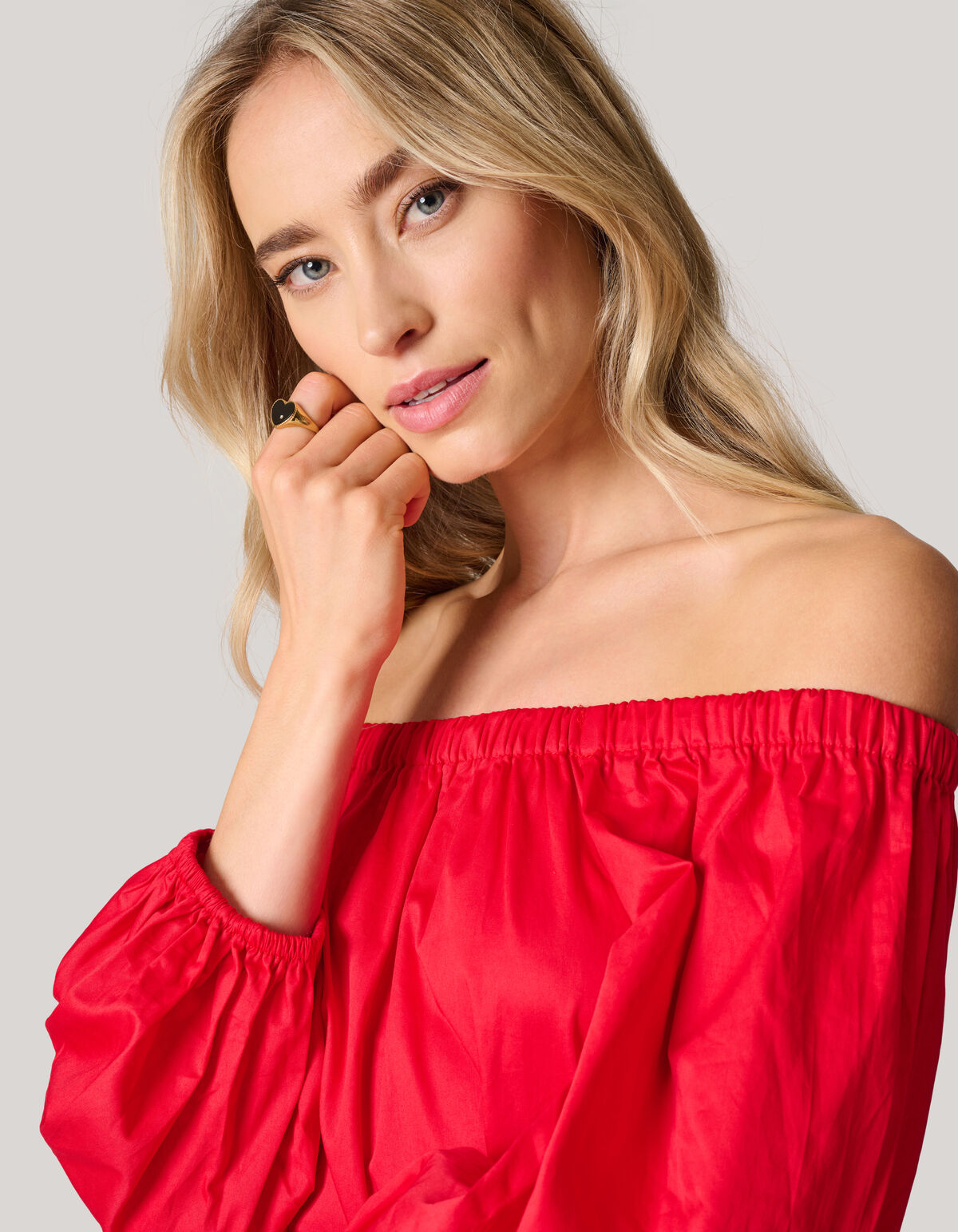 Heart Ring Zwart SHOEBY ACCESSOIRES