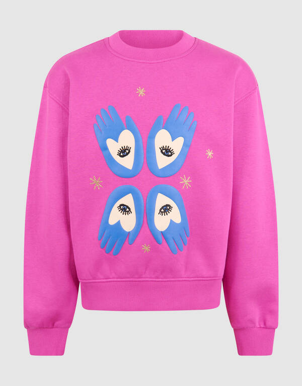 Artwork Sweater Roze SHOEBY GIRLS