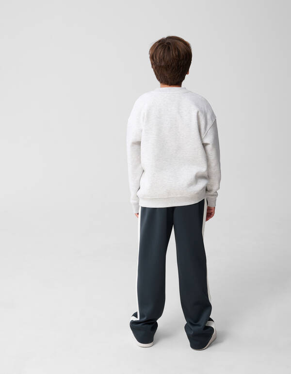 Good Mood Artwork Sweater Lichtgrijs SHOEBY BOYS