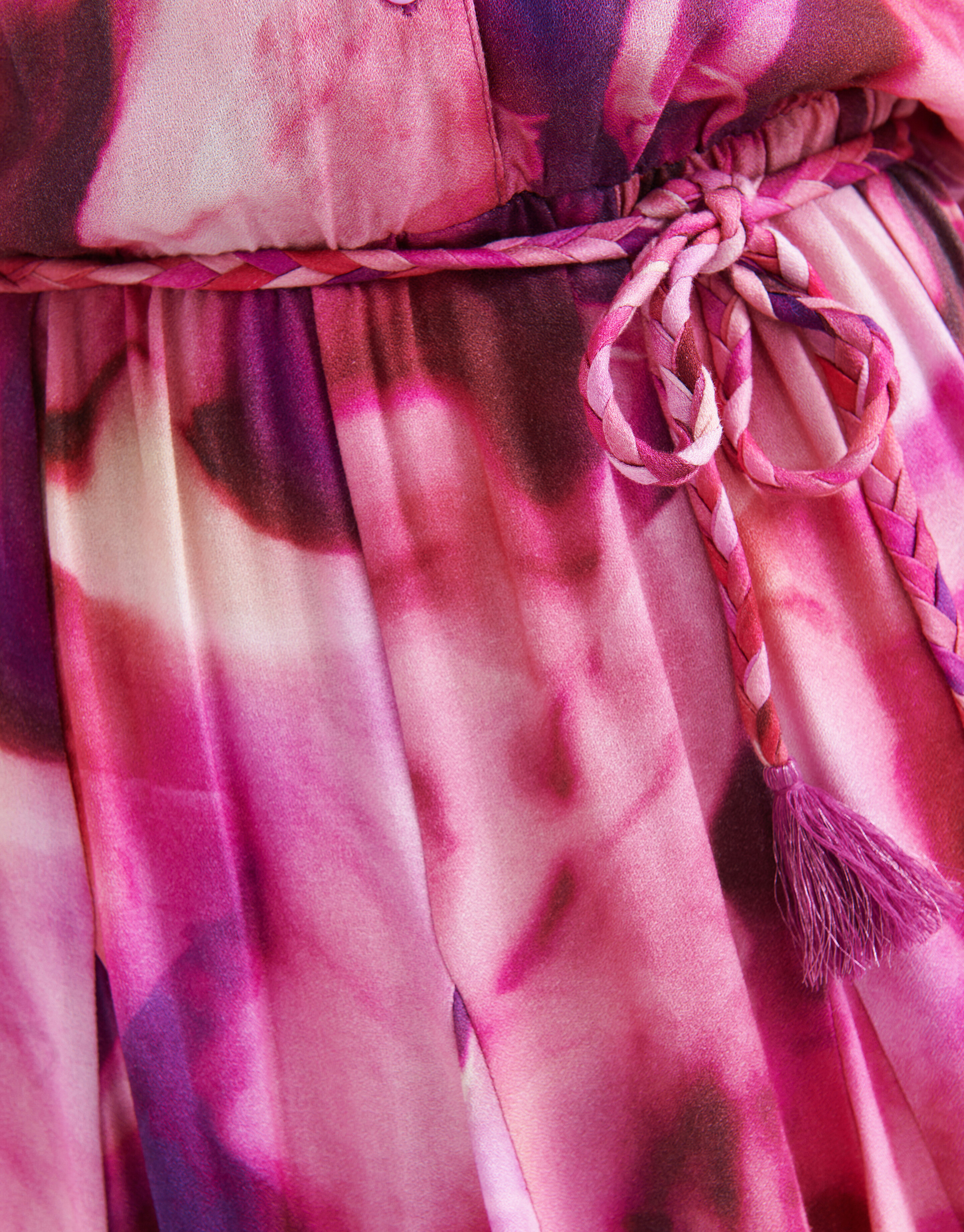 Tie Dye Print Jurk Roze SHOEBY WOMEN