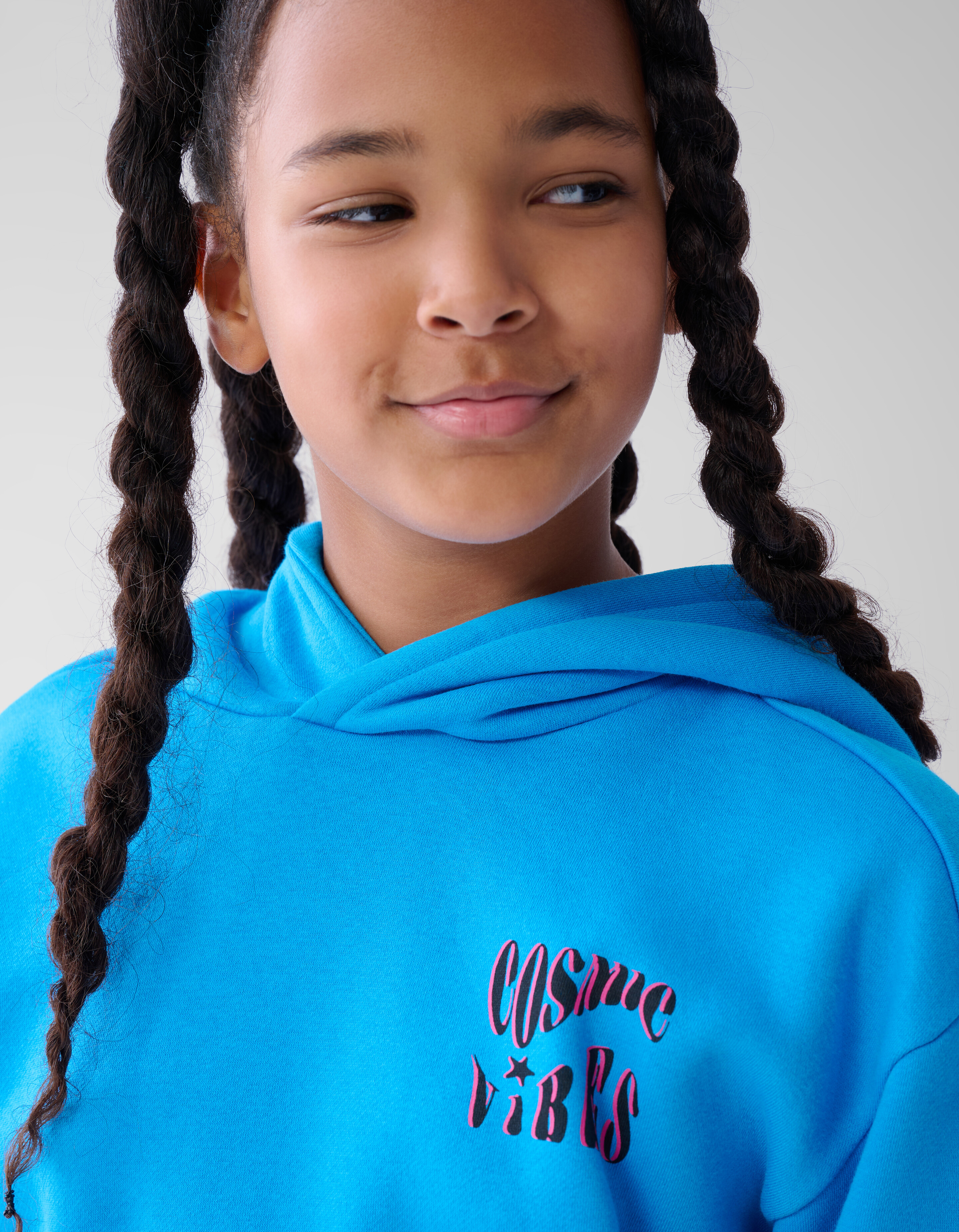 Artwork Hoodie Blauw SHOEBY GIRLS