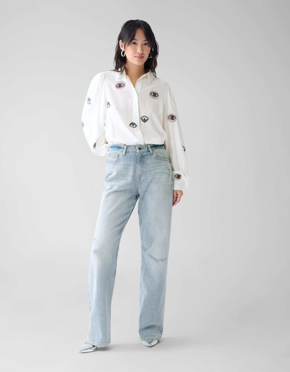 Eye Embroidery Blouse Wit By Fred SHOEBY WOMEN