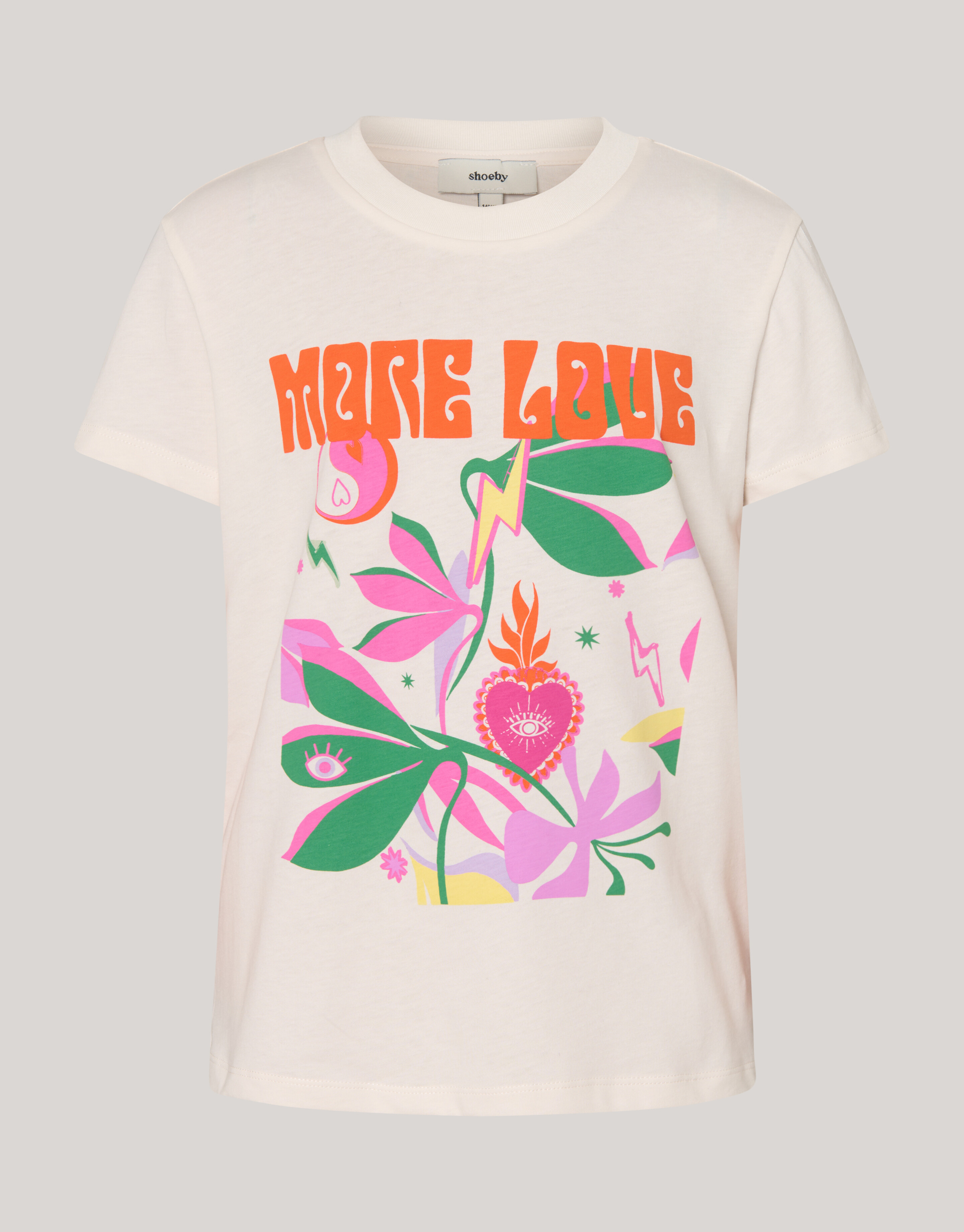 Artwork T-shirt Gebroken Wit SHOEBY GIRLS