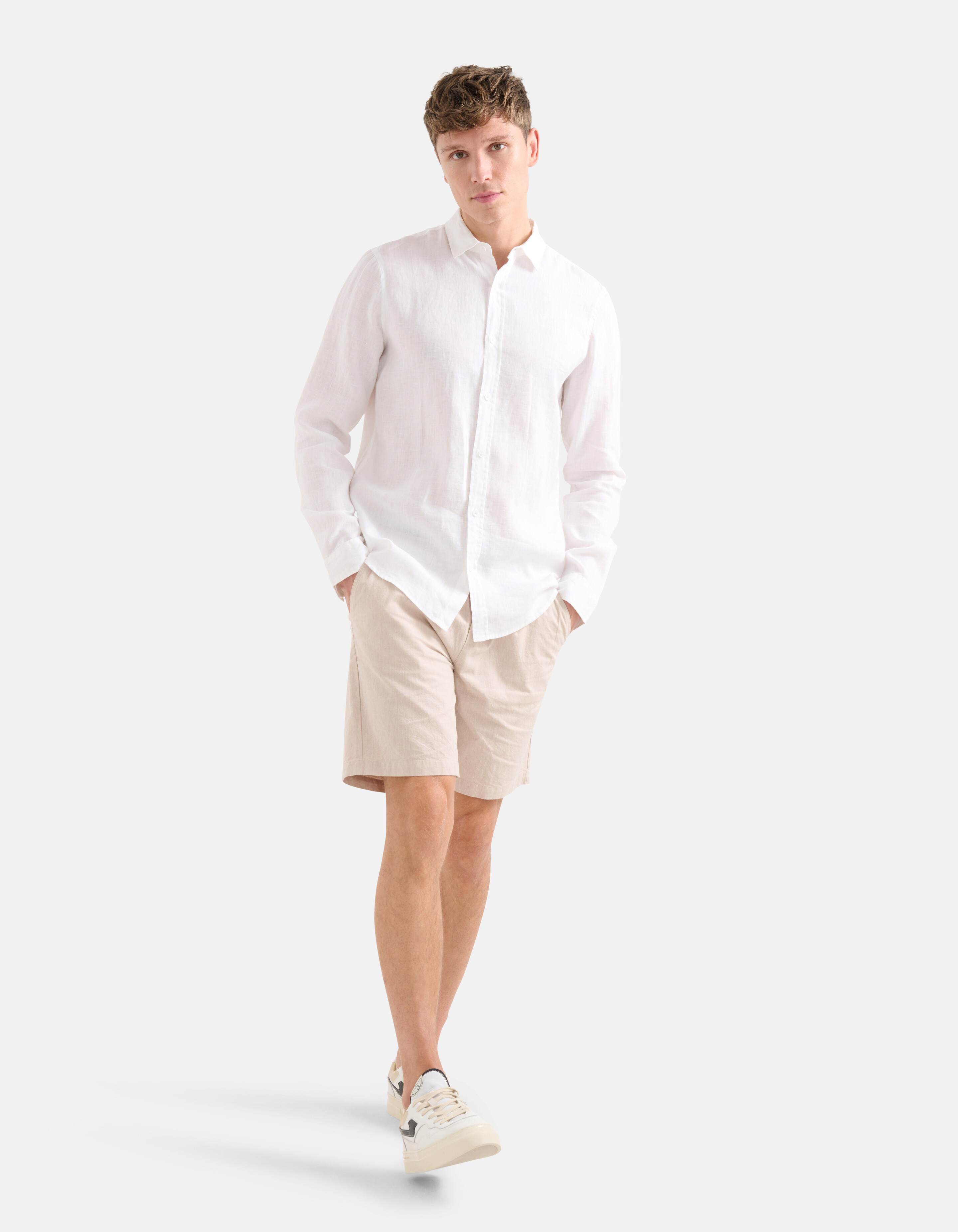 Linnen Short Beige SHOEBY MEN