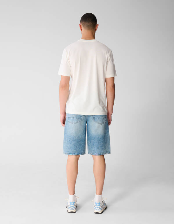 Spread Logo T-shirt Gebroken Wit SHOEBY MEN