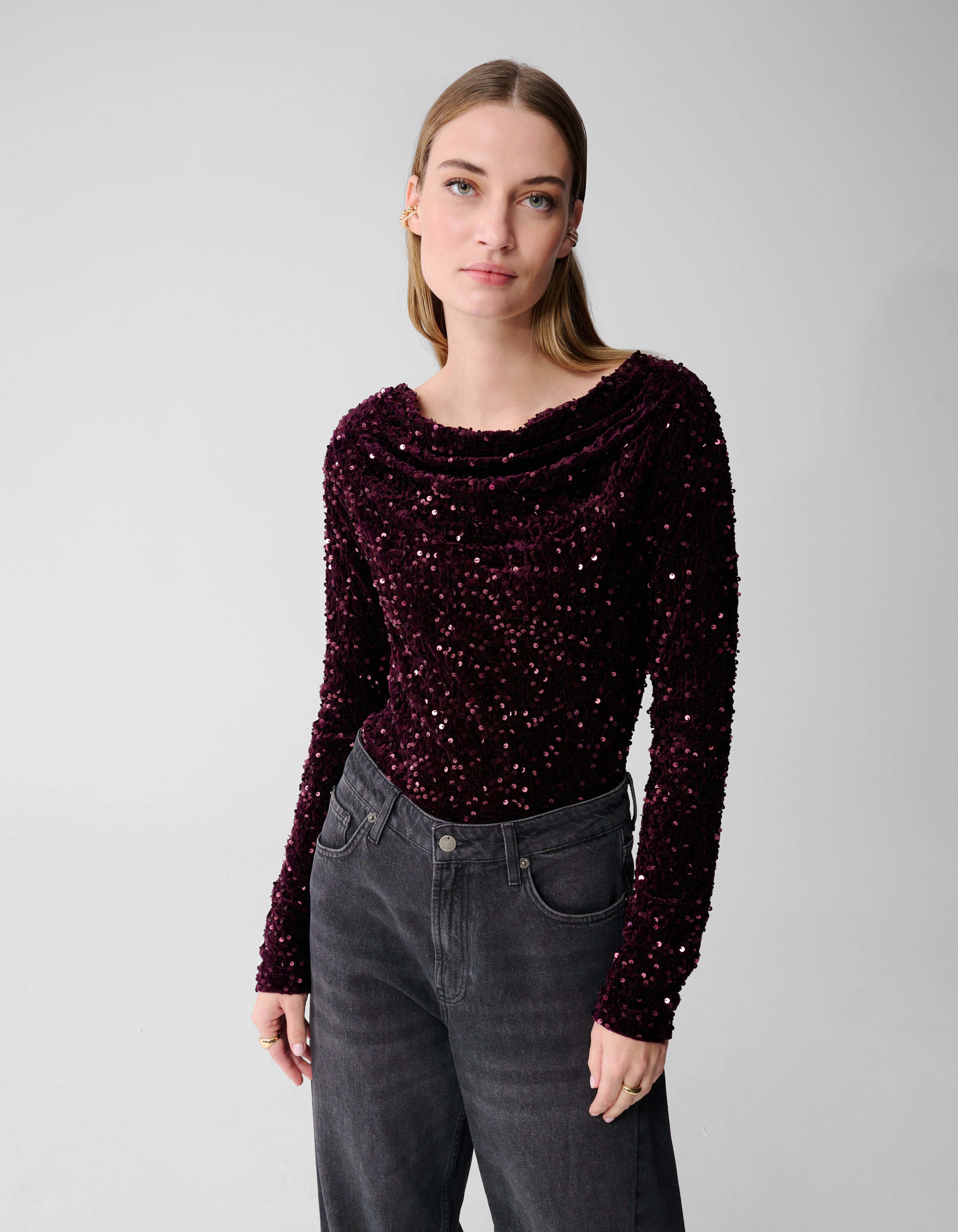 Sequin Waterval Top Paars SHOEBY WOMEN