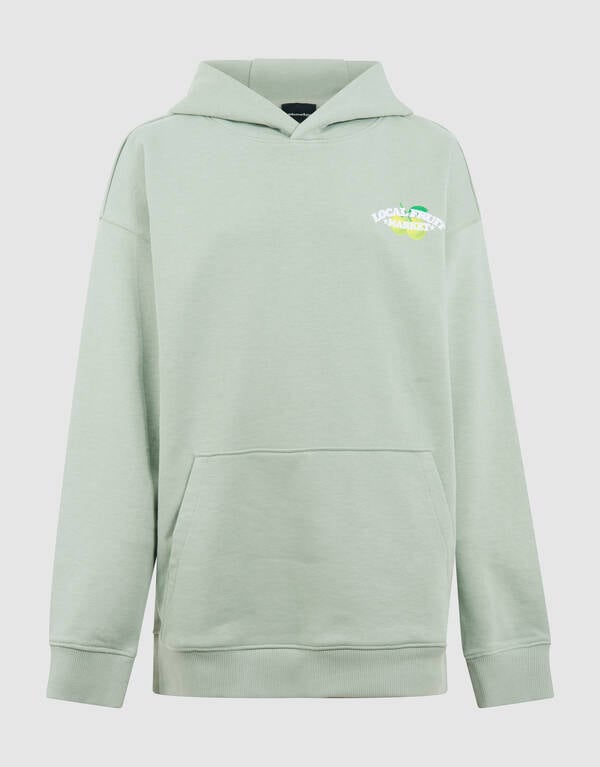Market Artwork Hoodie Lichtgroen SHOEBY BOYS