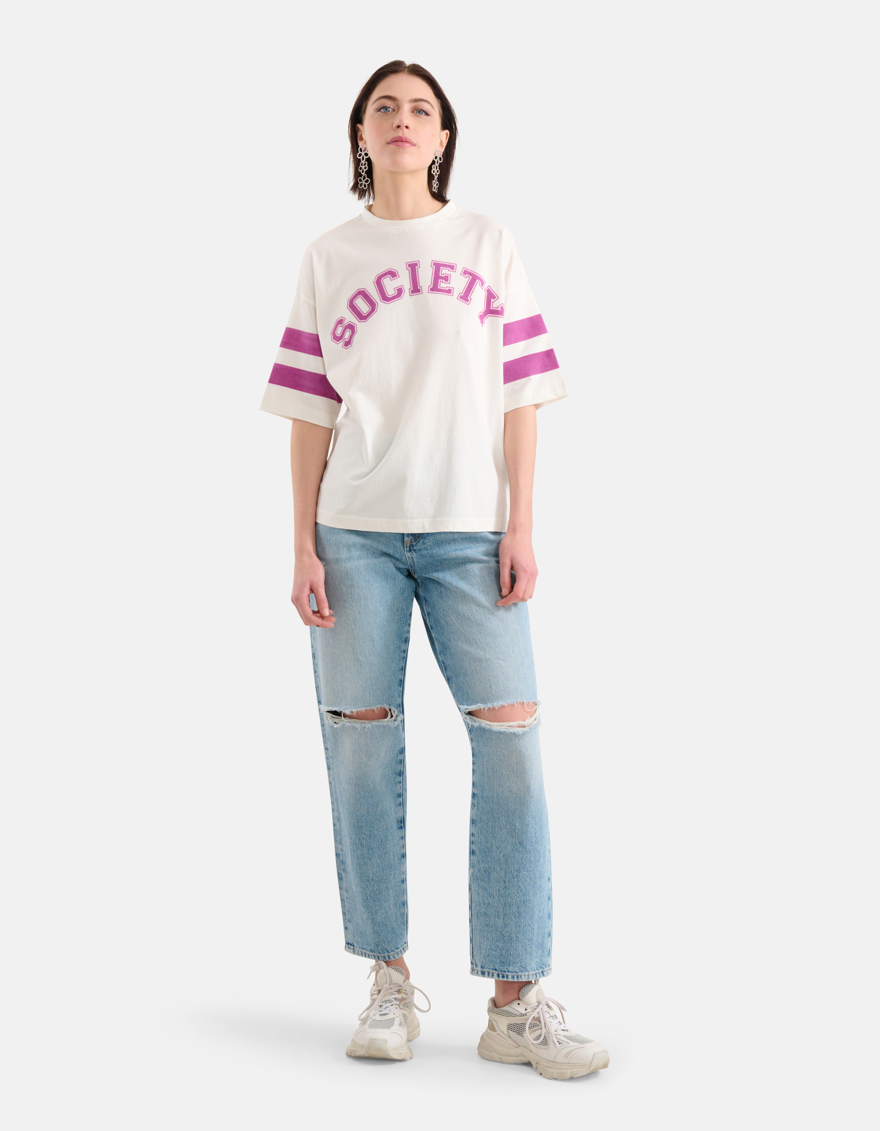 Artwork T-shirt Wit SHOEBY WOMEN