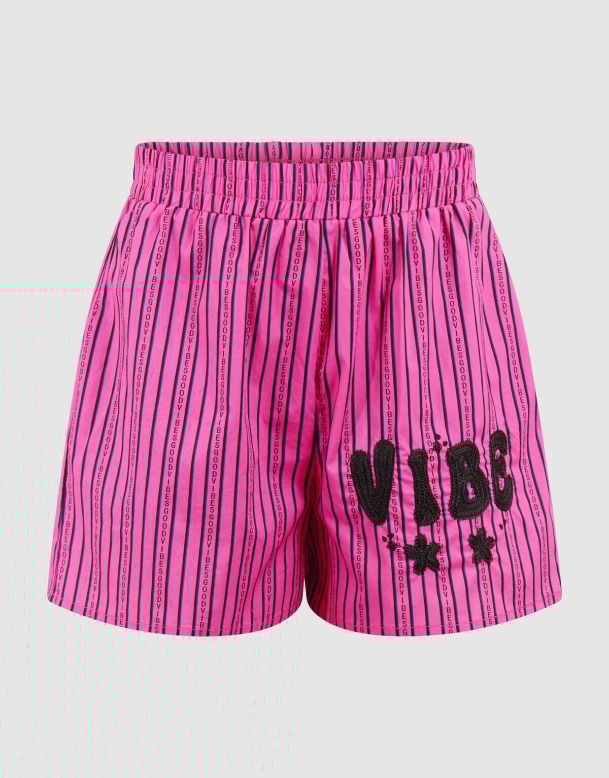 Vibe Pinstripe Short Lichtroze SHOEBY GIRLS