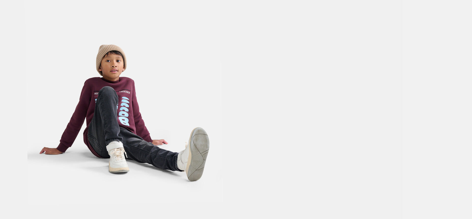 Abstracte Sweater Donkerrood SHOEBY BOYS