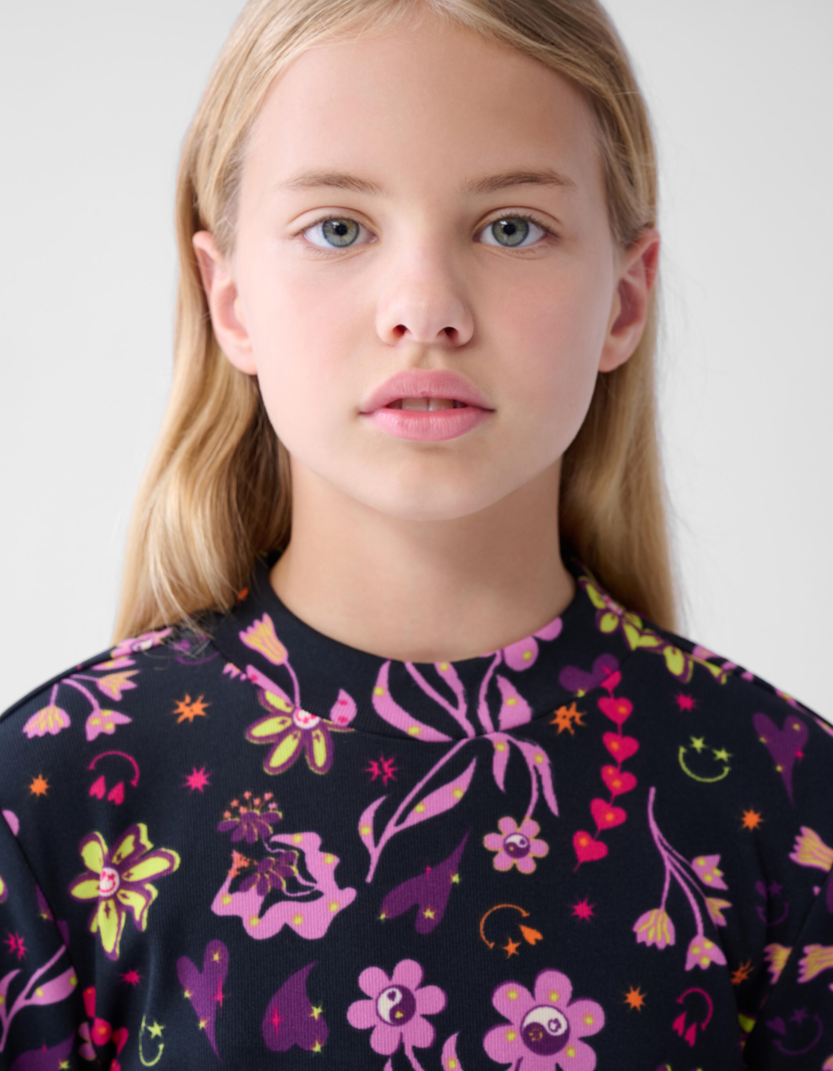 Doodle Print Top Zwart SHOEBY GIRLS