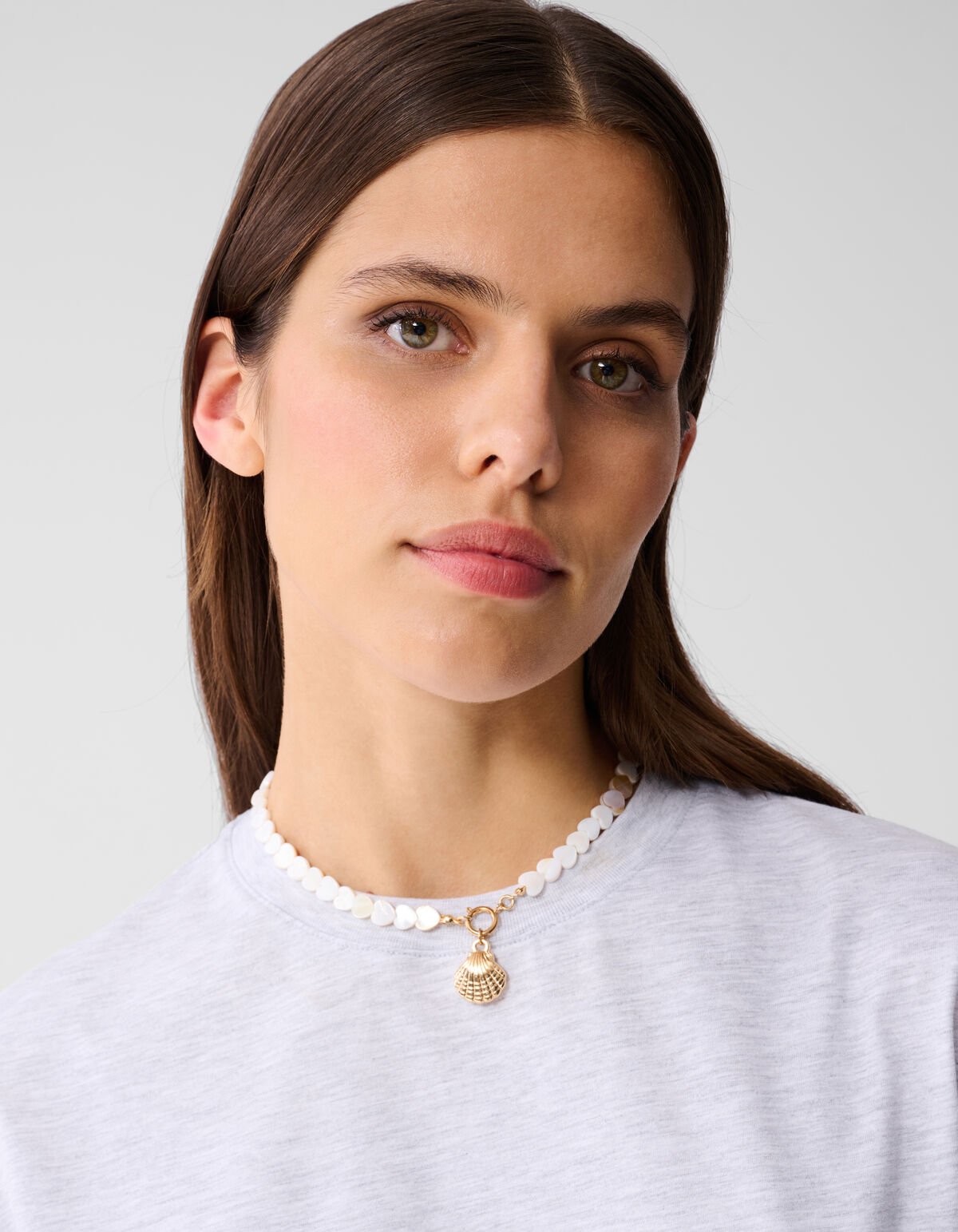 Parel Heart Ketting Wit SHOEBY ACCESSOIRES
