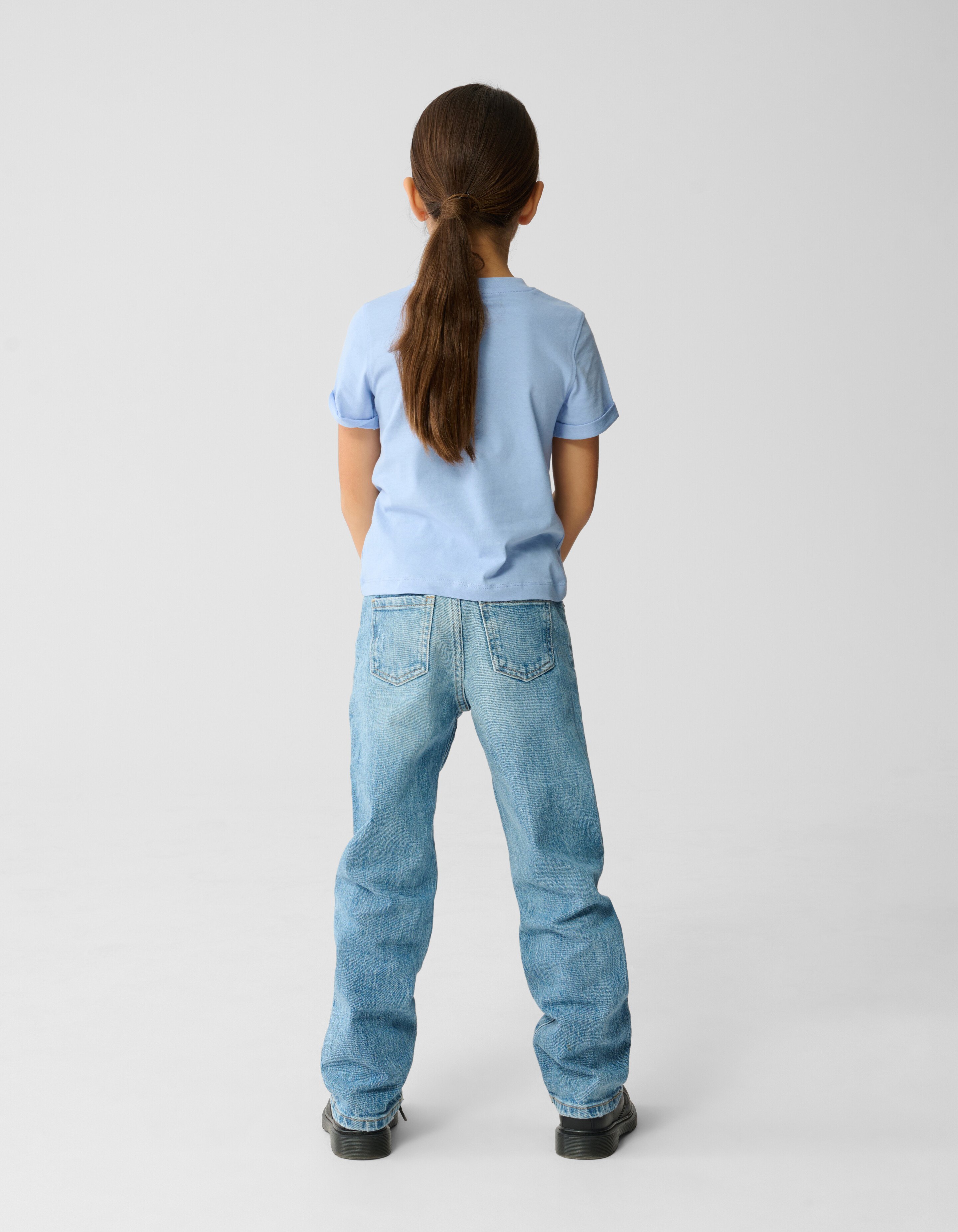 Iconic Studios Artwork T-shirt Lichtblauw SHOEBY GIRLS