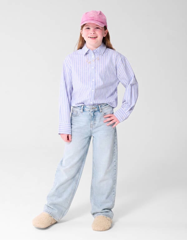 Baggy Fit Jeans Lichtblauw SHOEBY GIRLS