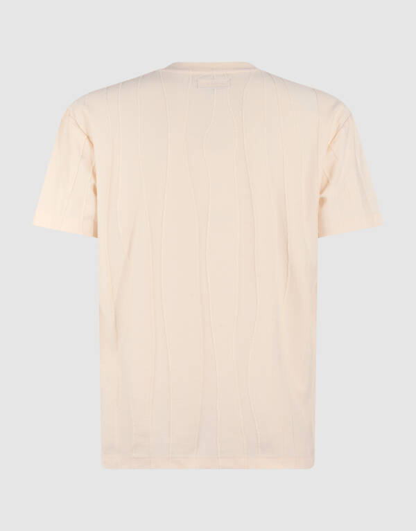 Wavy Line T-shirt Lichtgeel SHOEBY MEN
