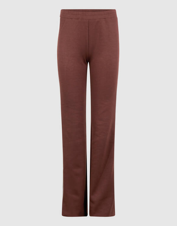 Sporty Flared Broek Bruin SHOEBY GIRLS
