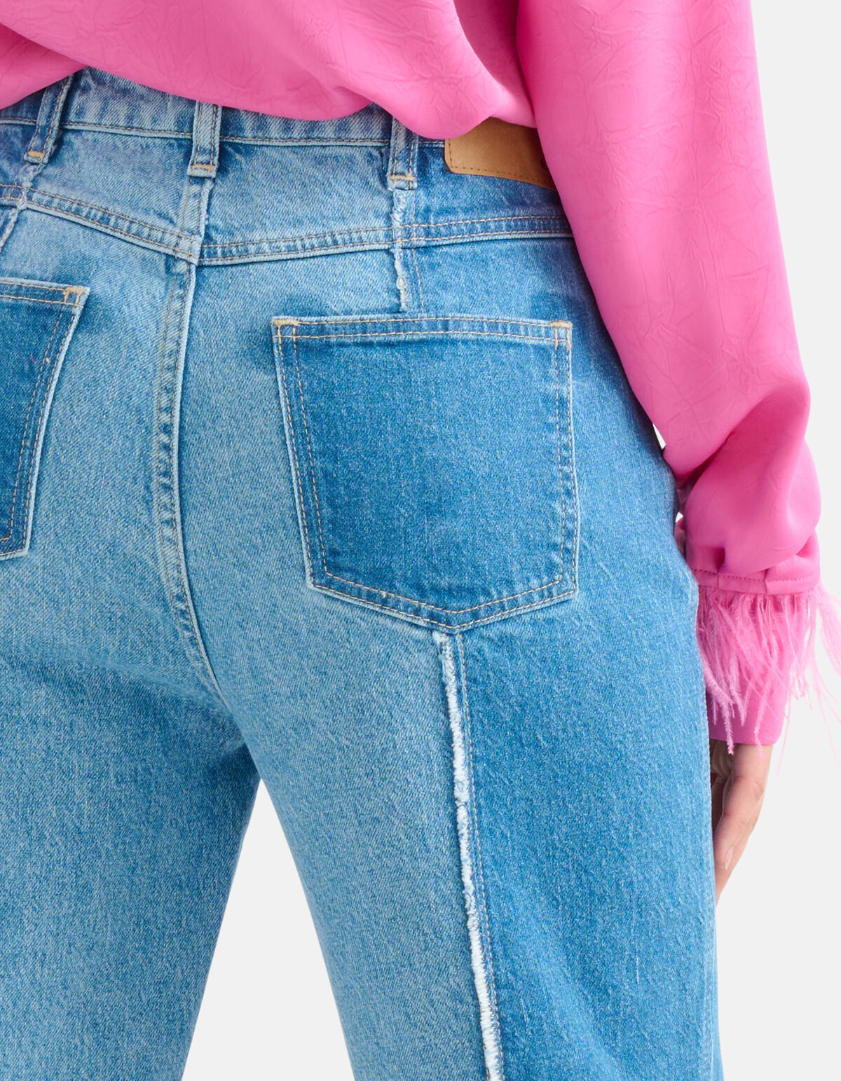 Two Tone Denim Jeans L28 Mediumstone SHOEBY WOMEN