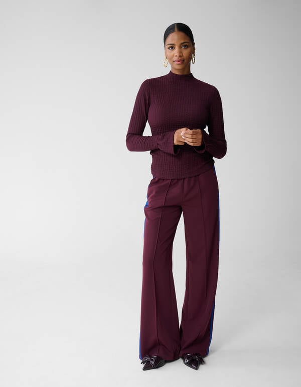 Structuur Top Donkerrood SHOEBY WOMEN