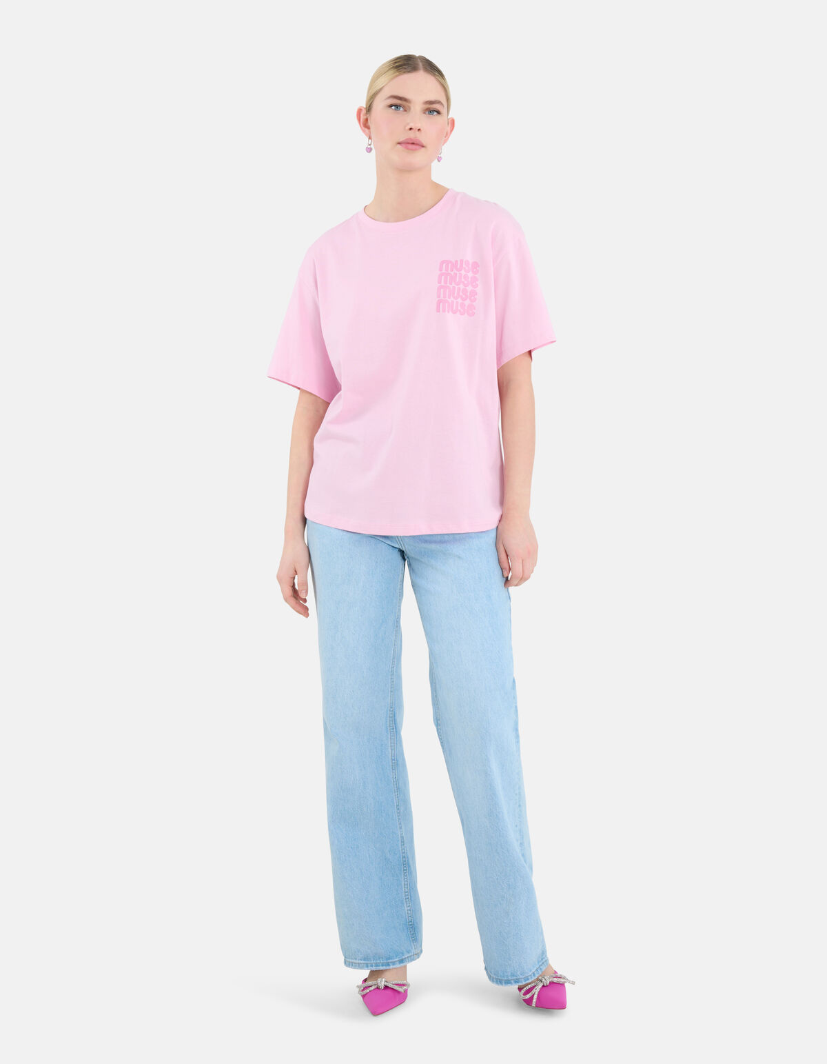 Artwork T-shirt Lichtroze SHOEBY WOMEN