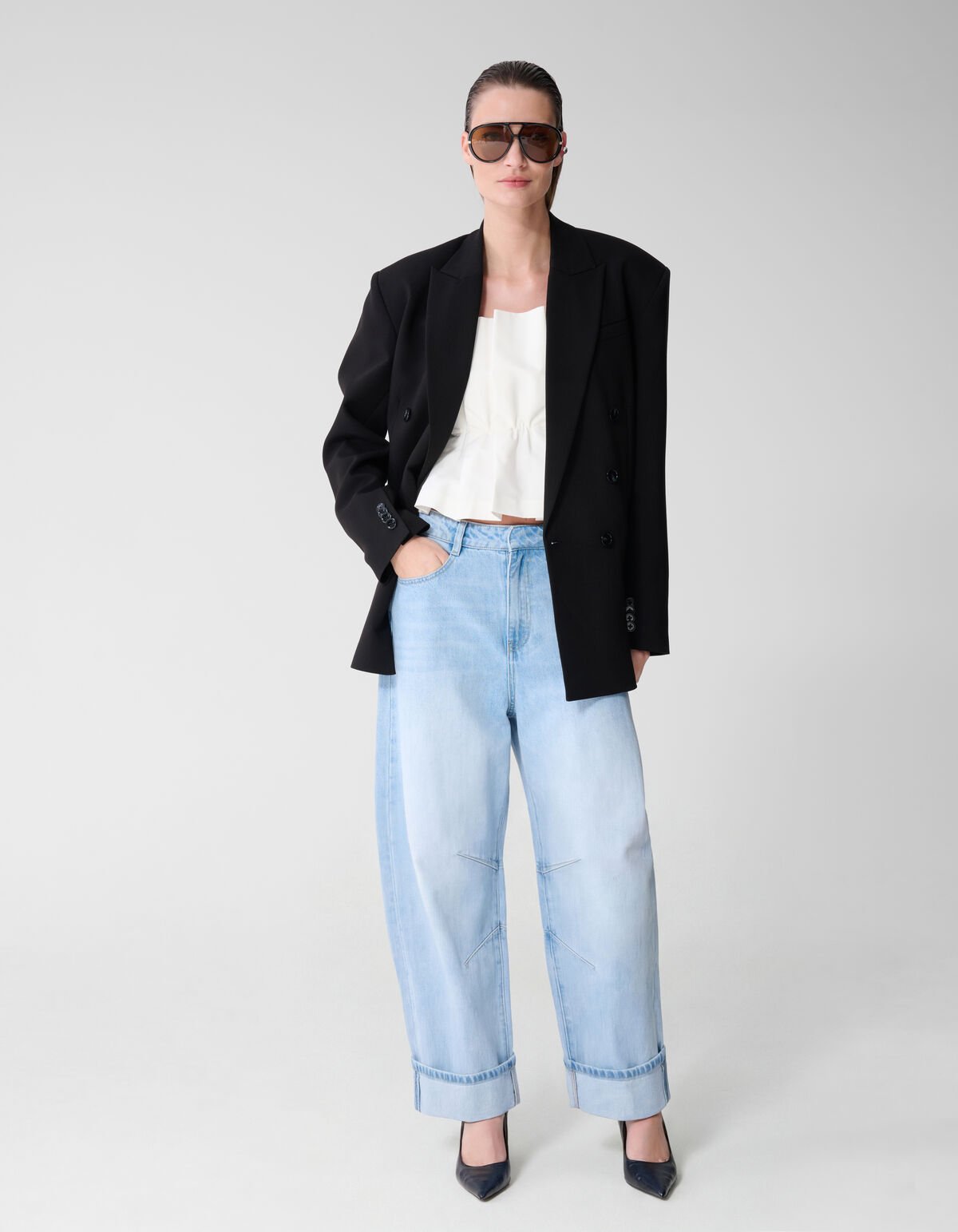 Barrel Fit Jeans Blauw By Lonneke SHOEBY WOMEN