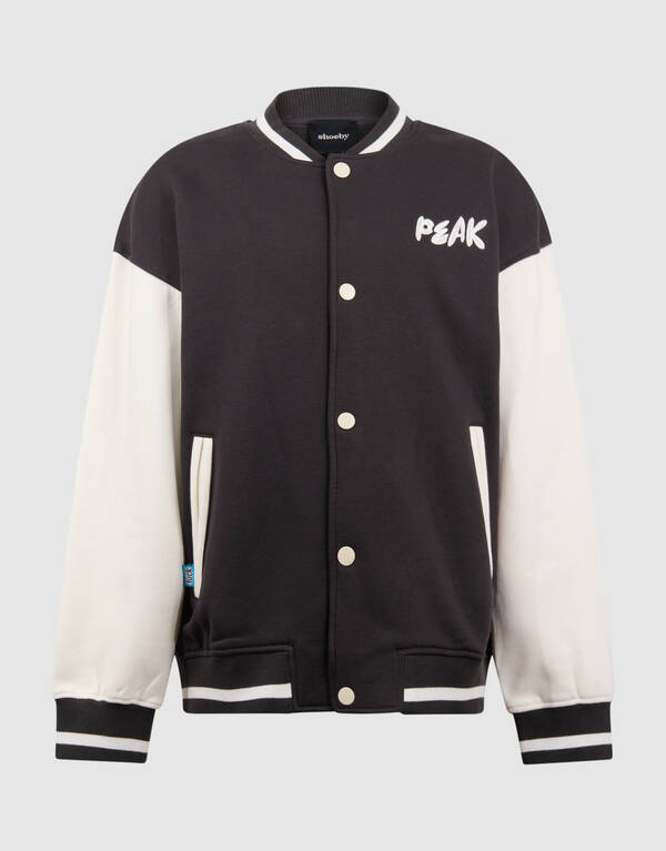 Varsity Bomber Jack Donkergrijs SHOEBY BOYS