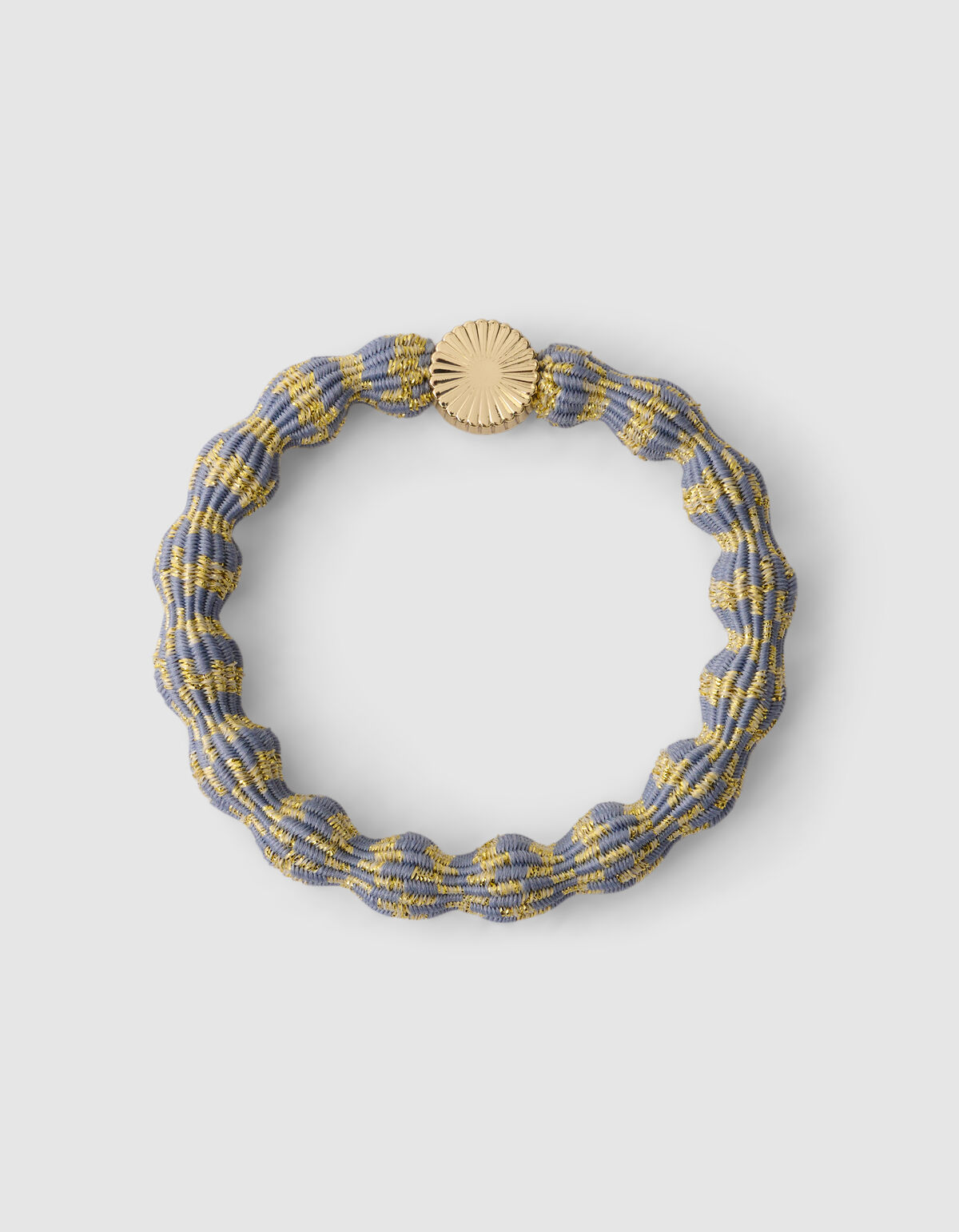 Wave Lurex Haarelastiek Blauw/Geel SHOEBY ACCESSOIRES