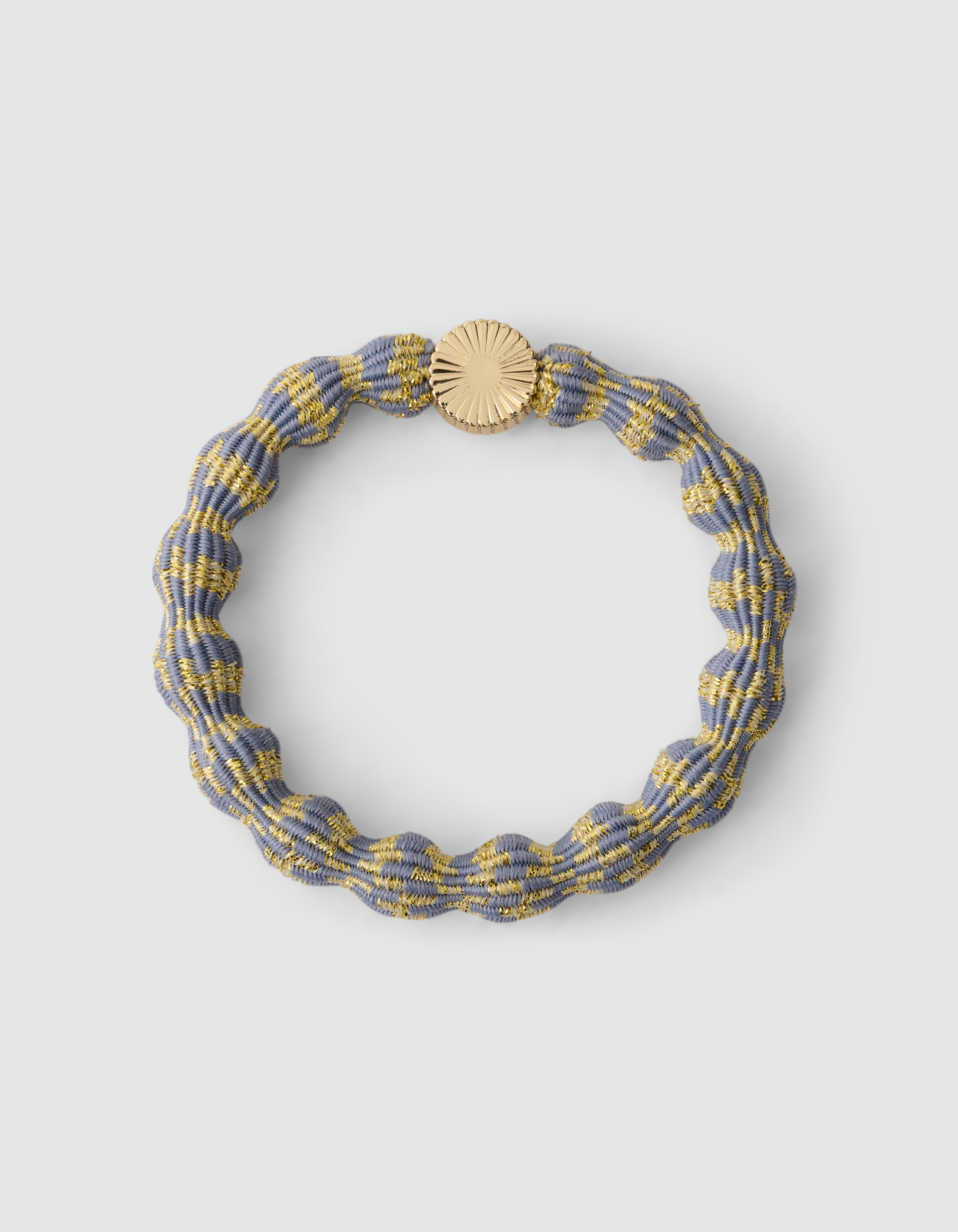 Wave Lurex Haarelastiek Blauw/Geel SHOEBY ACCESSOIRES