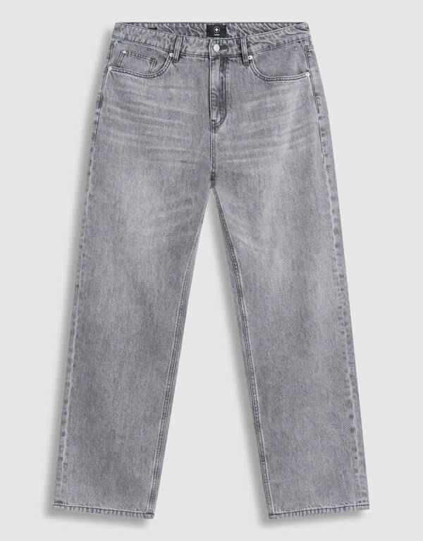 Baggy Fit Jeans Grijs L32 SHOEBY MEN