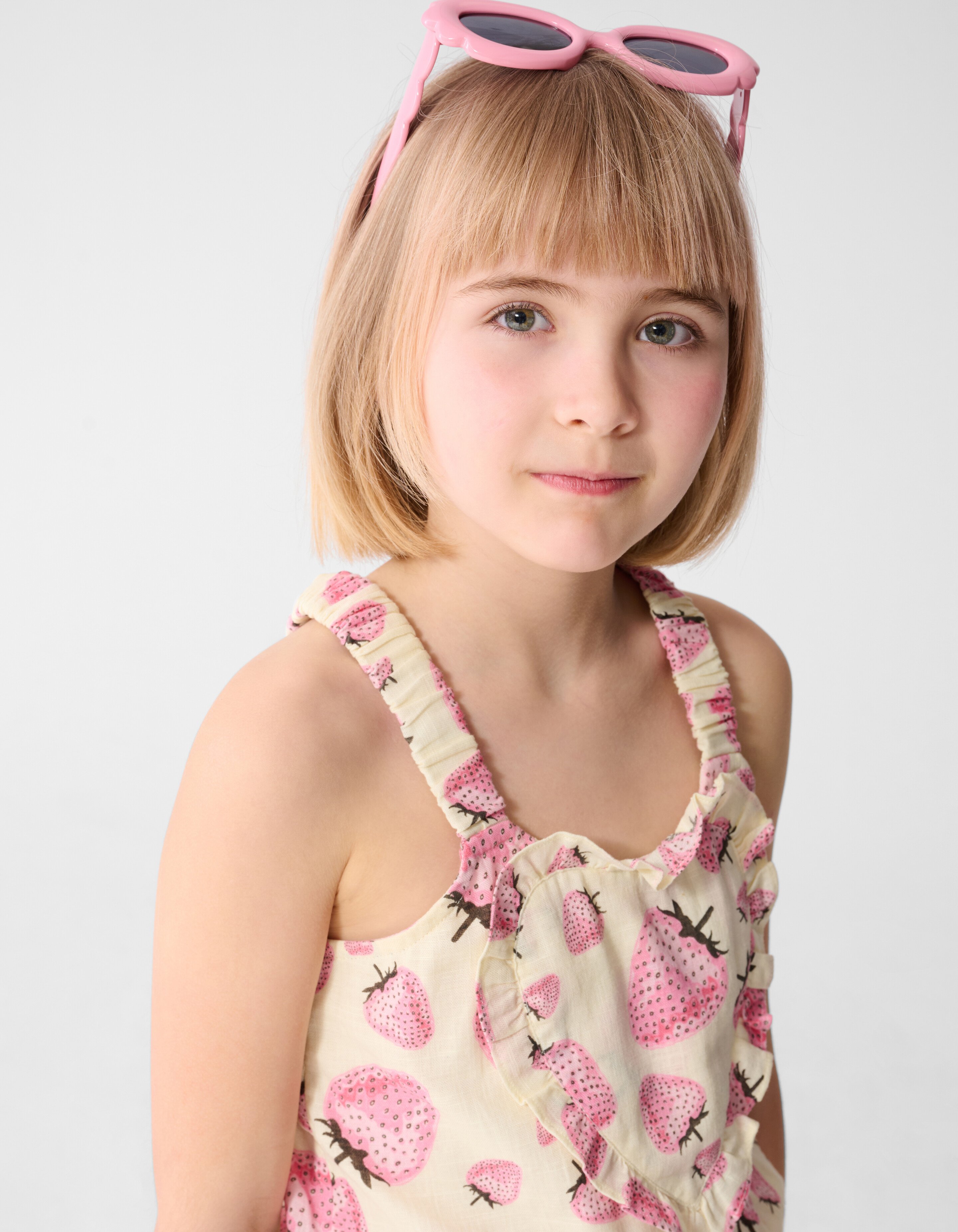 Strawberry Print Jumpshort Gebroken Wit SHOEBY GIRLS