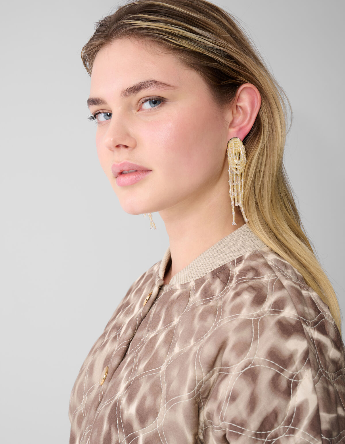 Multi Beaded Oorbellen Lichtgeel SHOEBY ACCESSOIRES